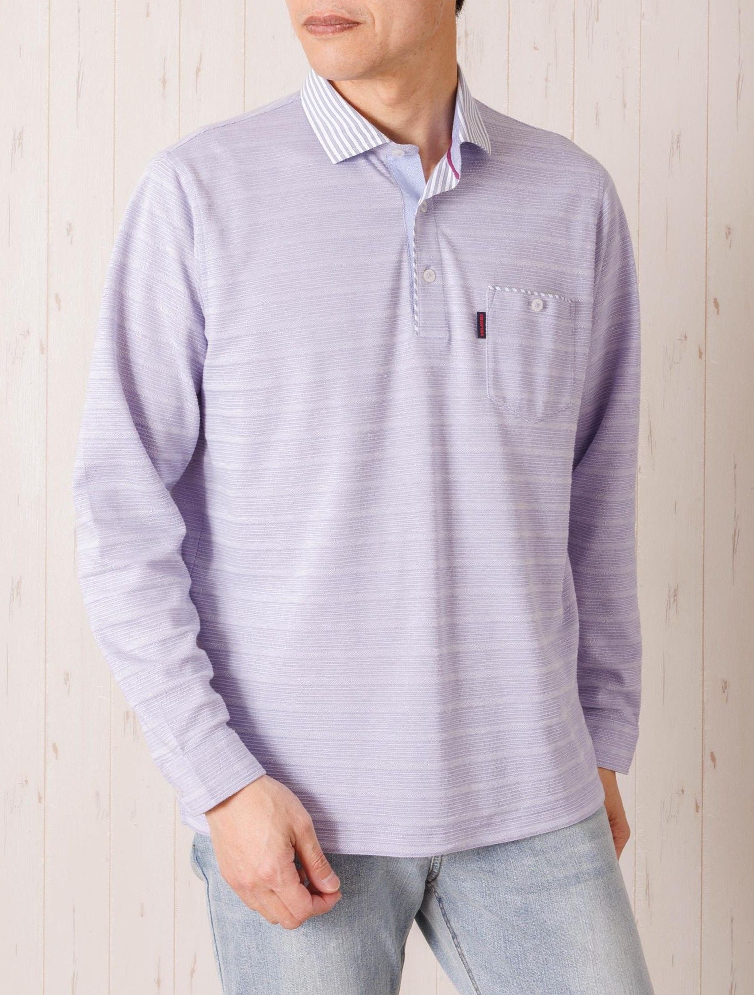 シャツ衿長袖ポロシャツ | INSPIRE ONLINE SHOP