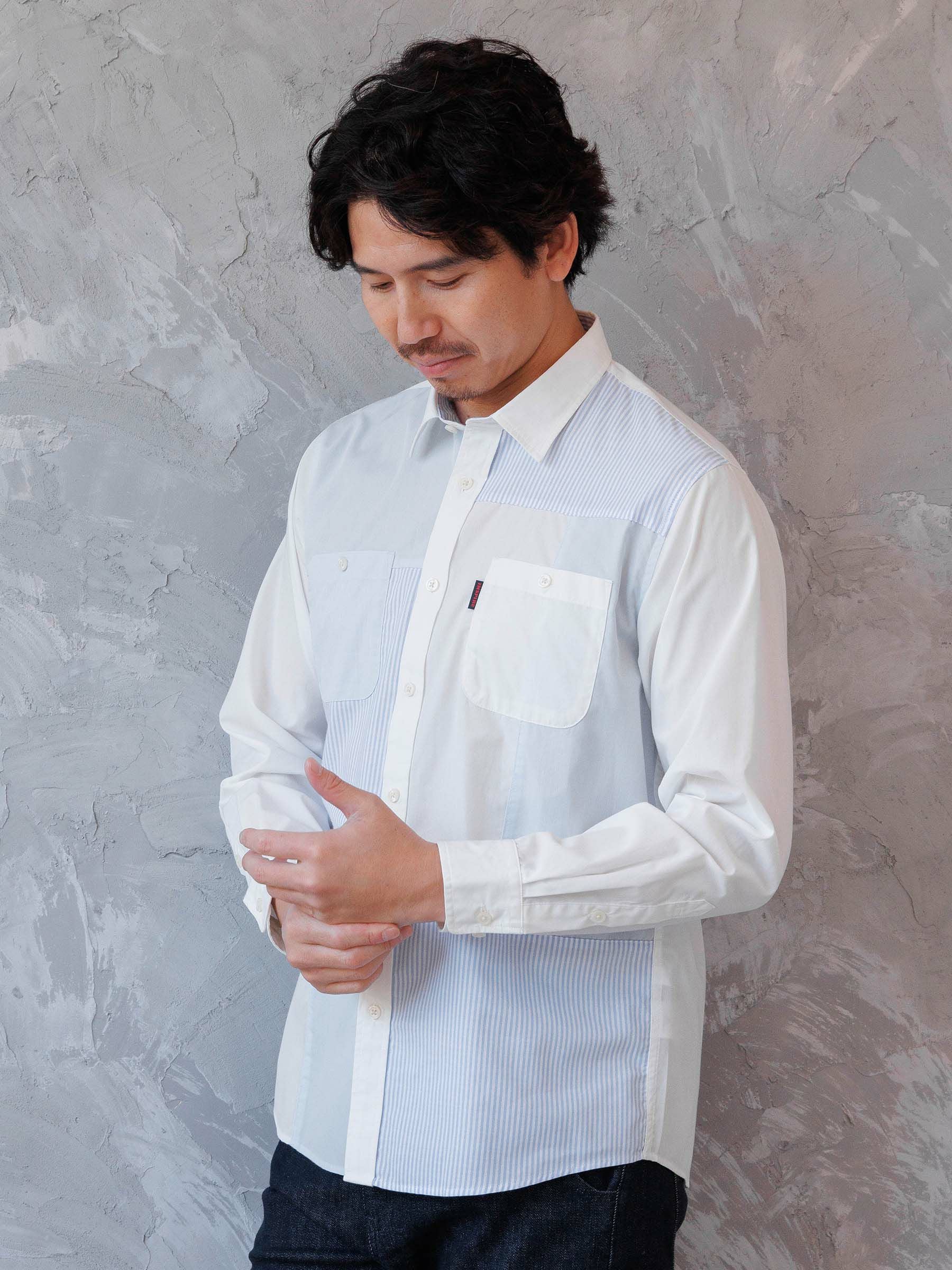 パッチワークレギュラーシャツ | INSPIRE ONLINE SHOP