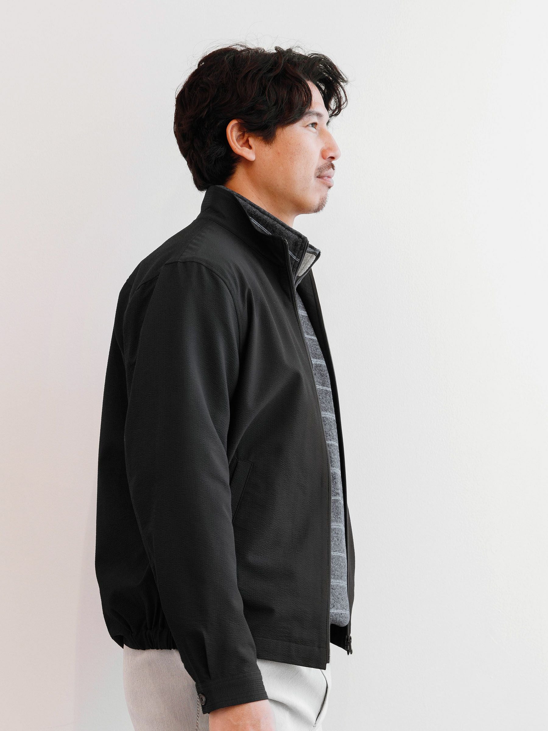 撥水／ドライタッチ】サッカーストライプブルゾン | INSPIRE ONLINE SHOP
