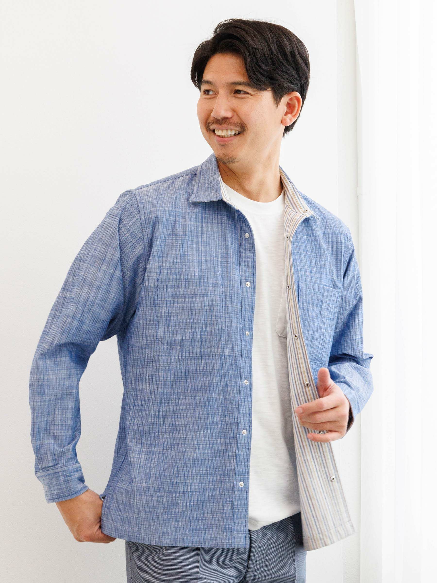 リバーシブルデニム調シャツ | INSPIRE ONLINE SHOP