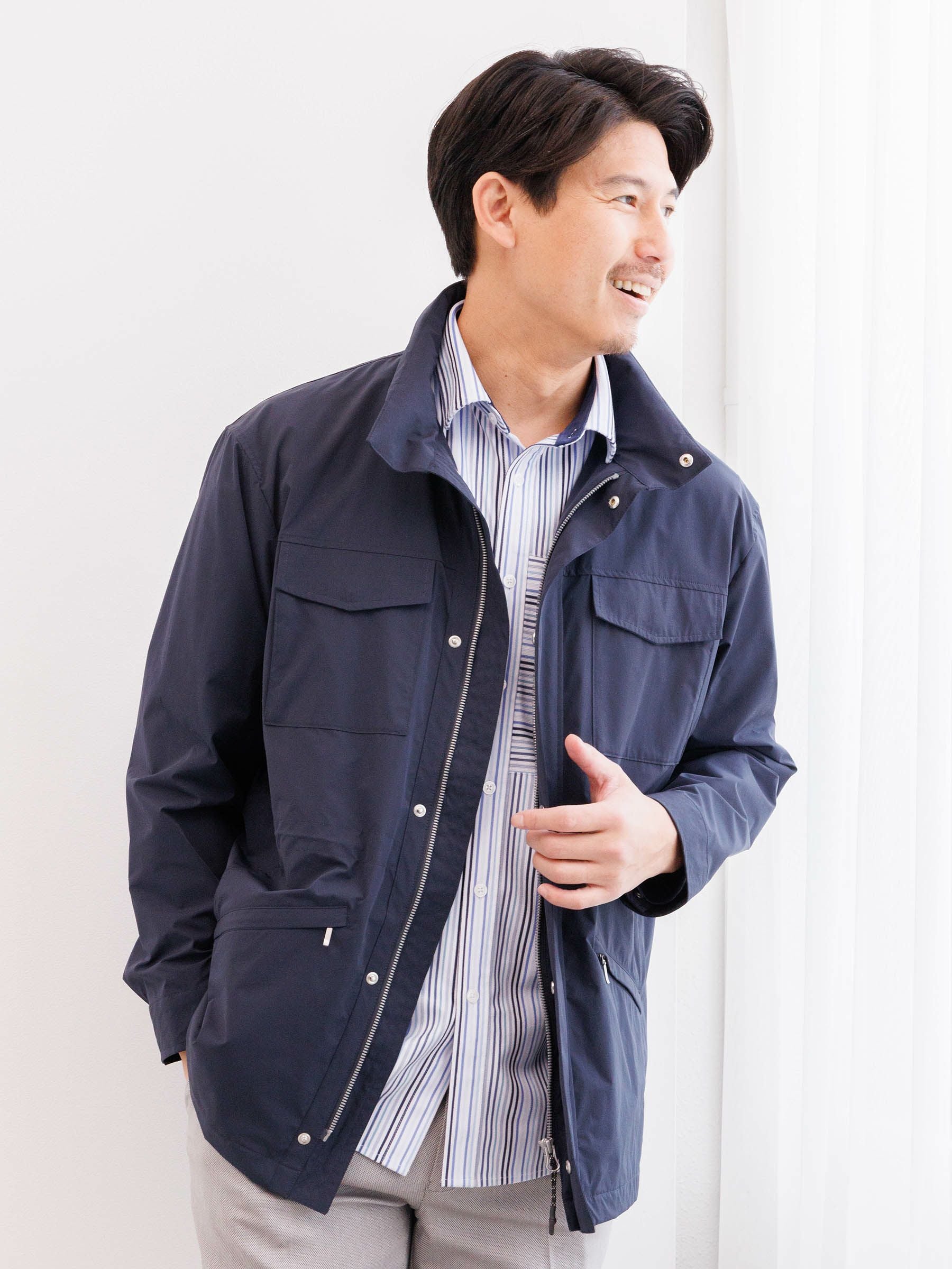 撥水／花粉対策】インフードコンフォートジャケット | INSPIRE ONLINE SHOP