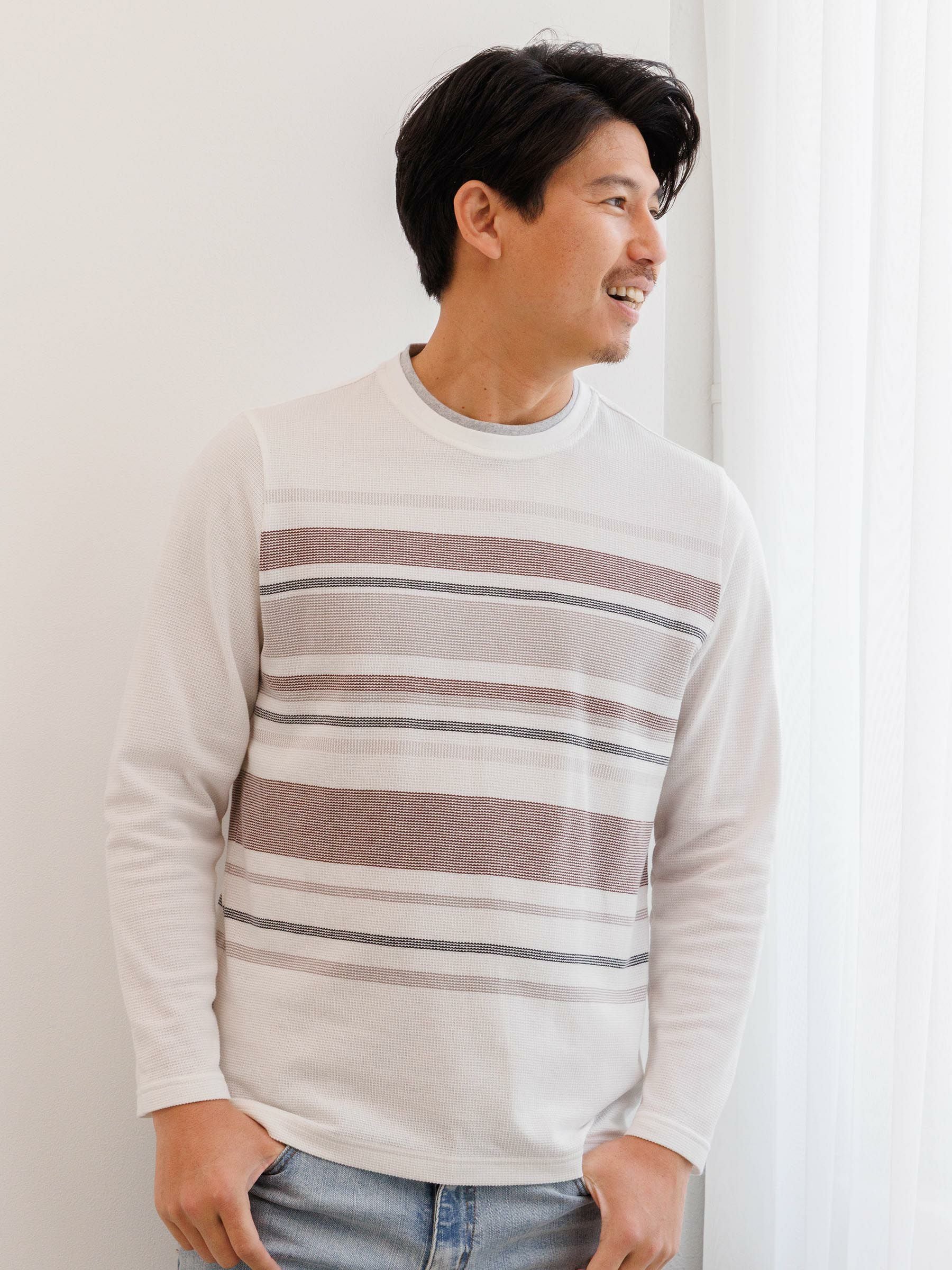 ハーフジップ】ワッフルスタンドMINI-ZIPトレーナー | INSPIRE ONLINE SHOP