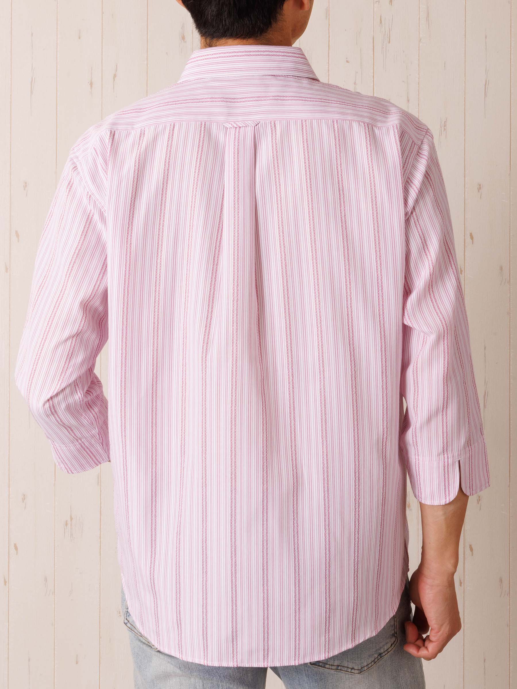 イチ ichi ブロード シャツ ライトピンク 241221 五分袖 日本製 Vintage Ivy Pink Solid Oxford Shirt – Kamakura Shirts Global