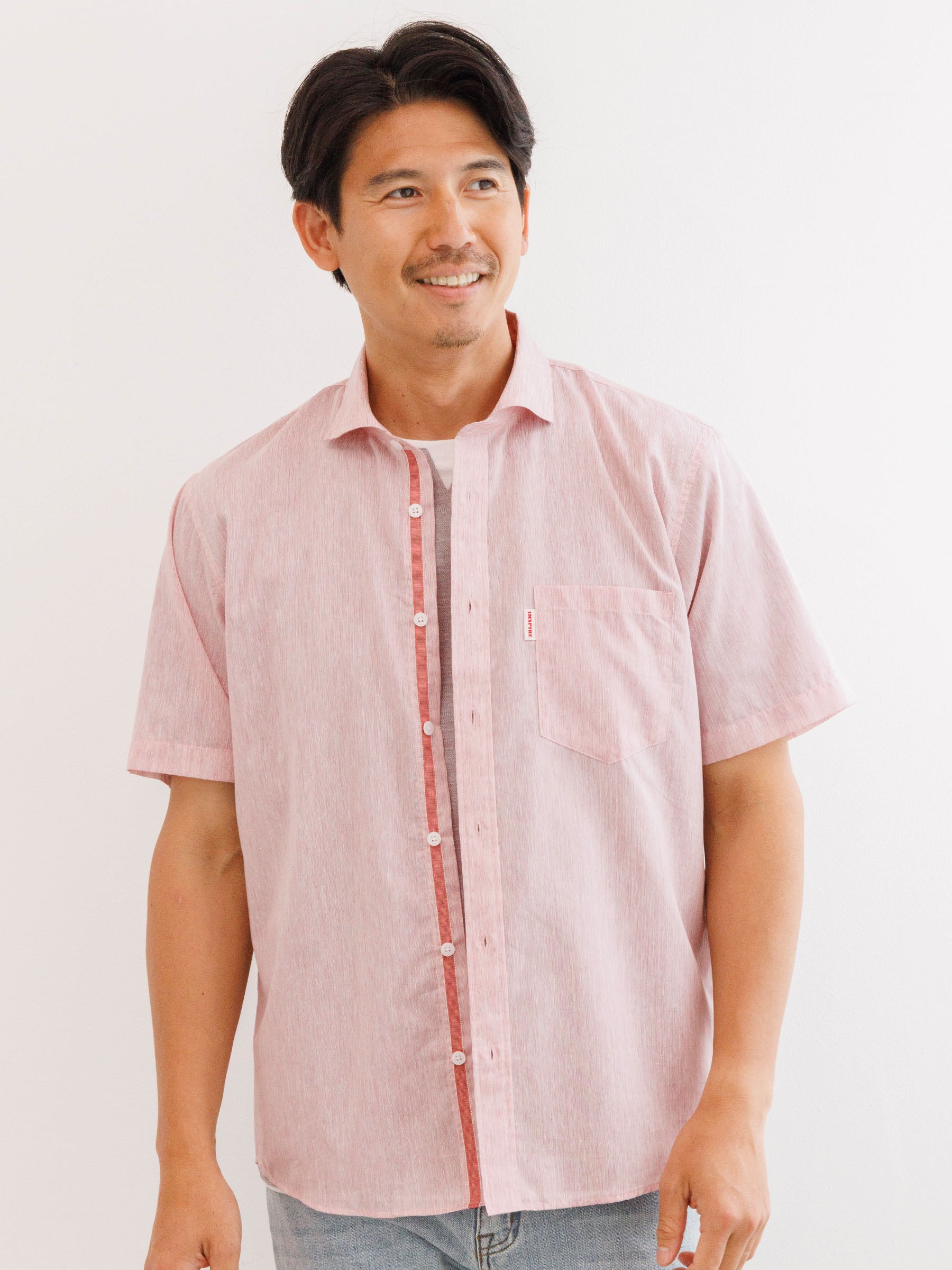 スペック染シャンブレーW 半袖シャツ | INSPIRE ONLINE SHOP