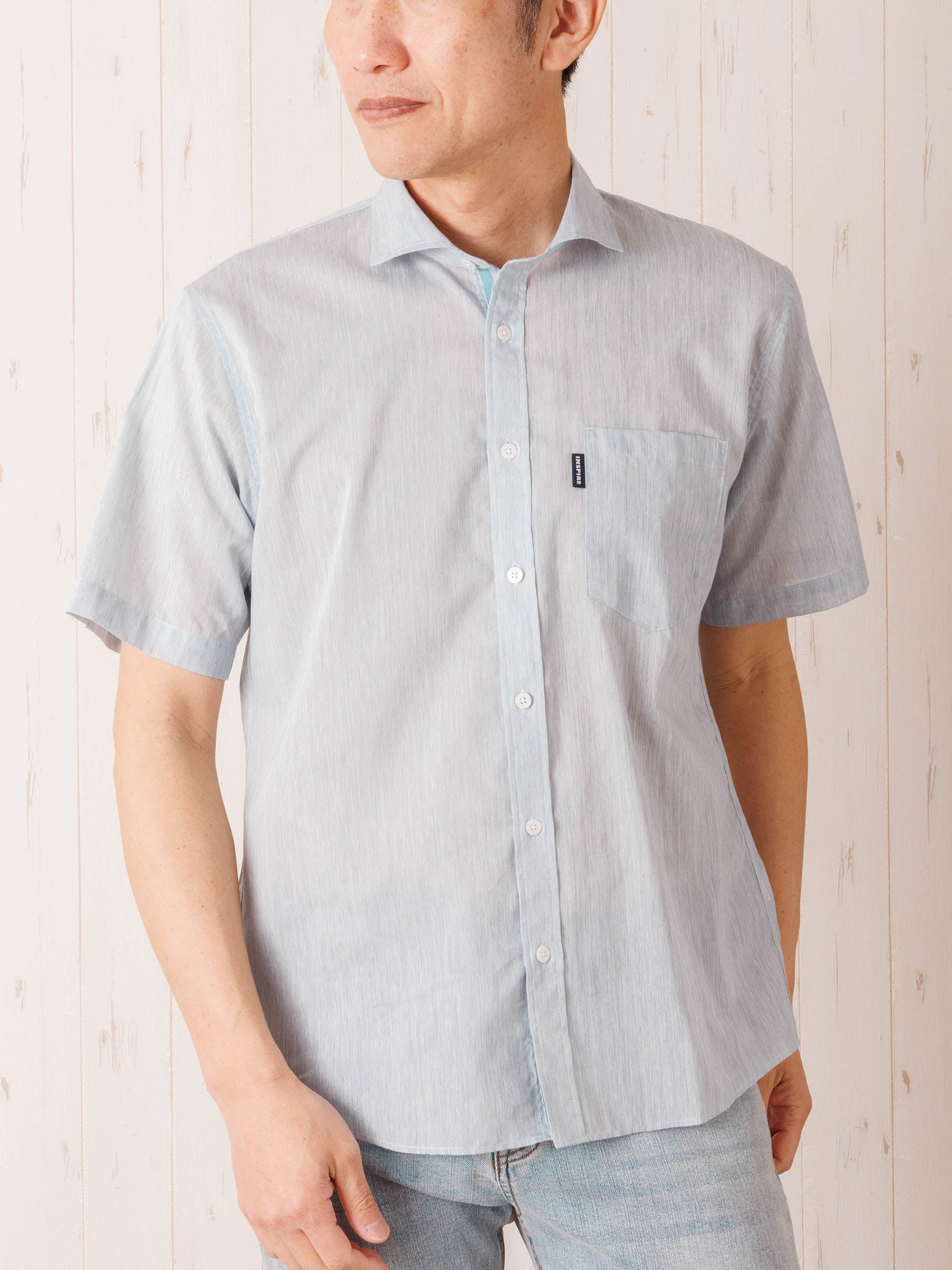 スペック染シャンブレーW 半袖シャツ | INSPIRE ONLINE SHOP