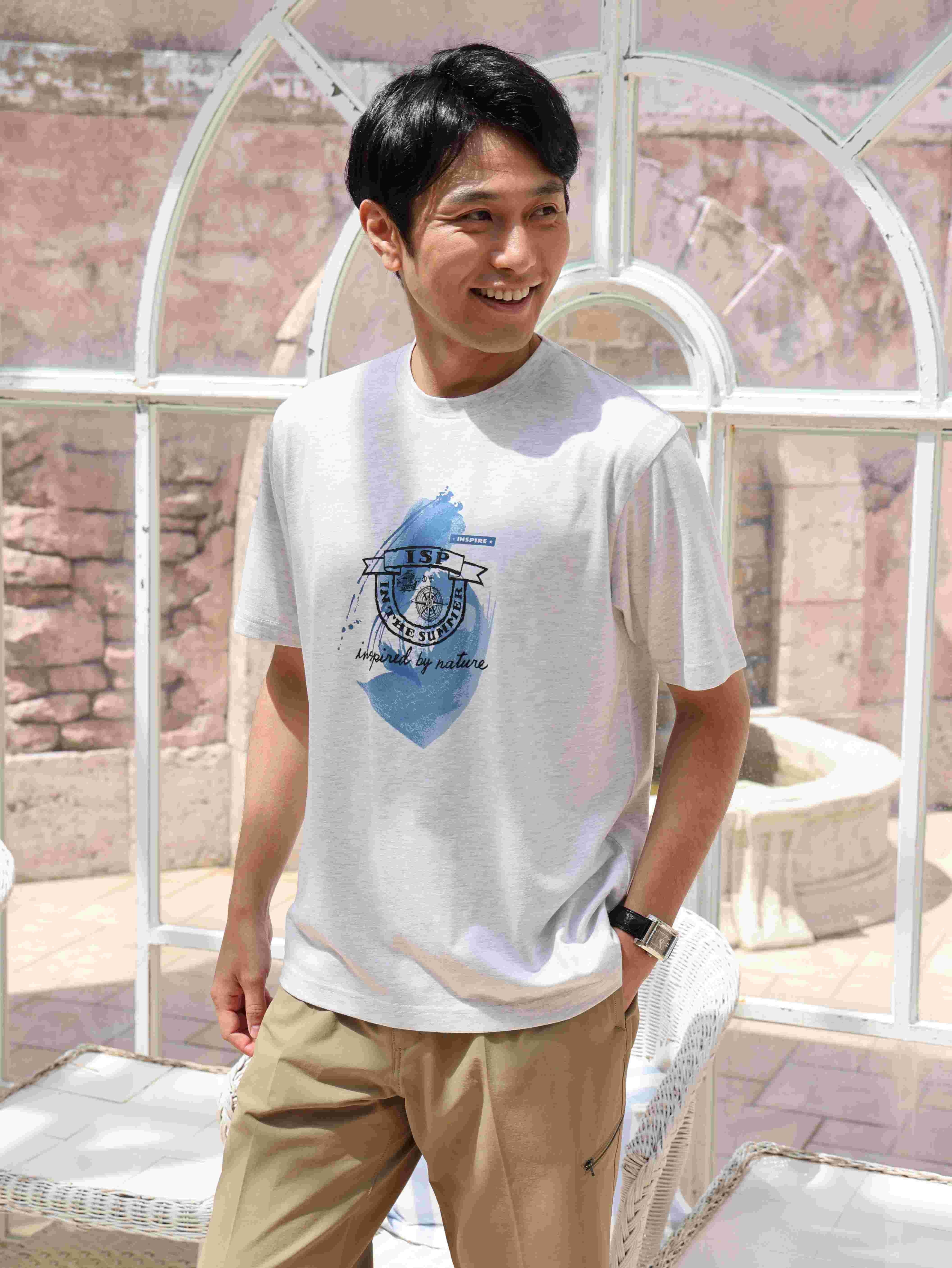 プリント半袖クルーTシャツ | INSPIRE ONLINE SHOP