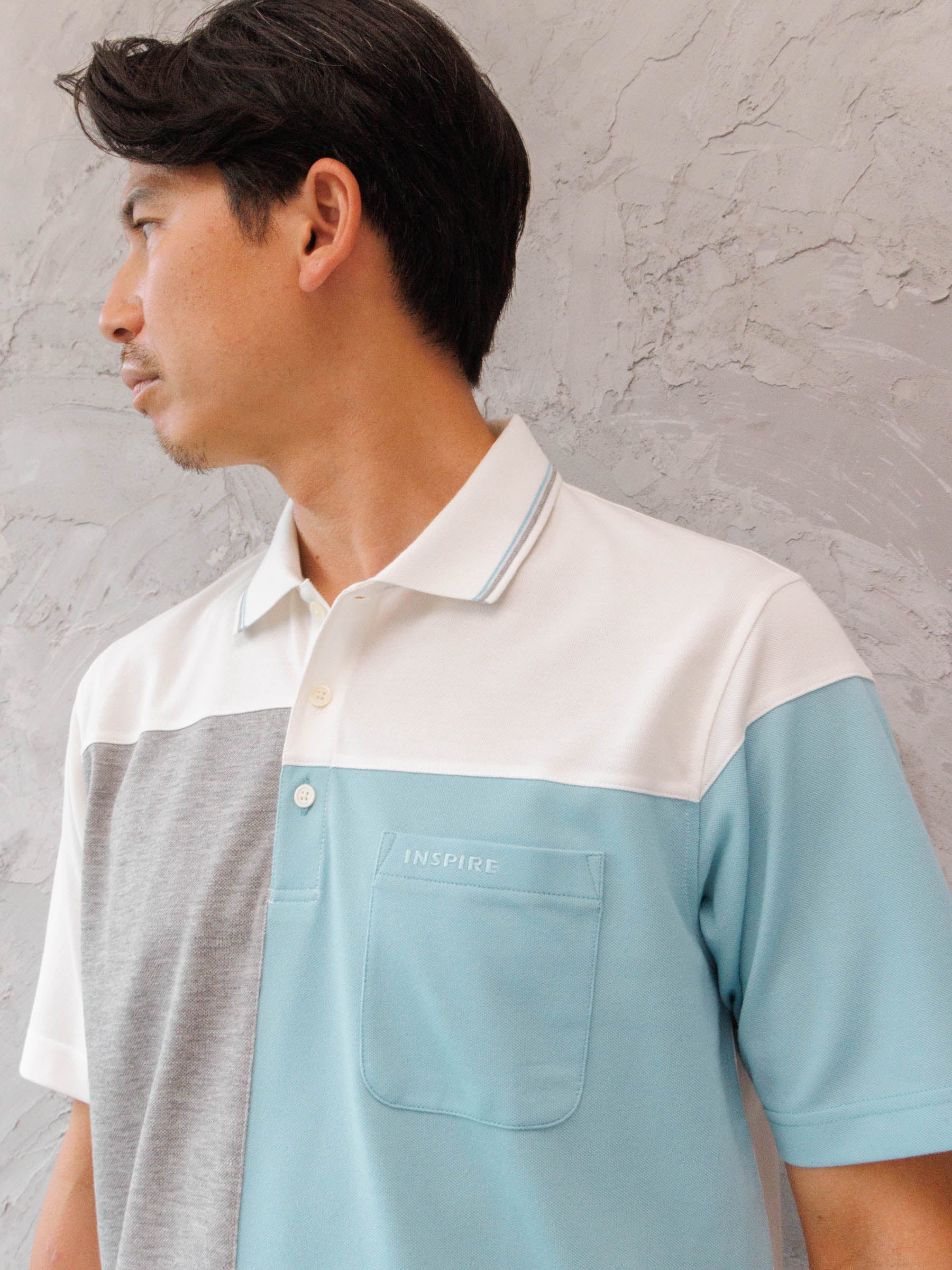 吸水速乾／父の日ギフト】切り替え半袖ポロシャツ | INSPIRE ONLINE SHOP
