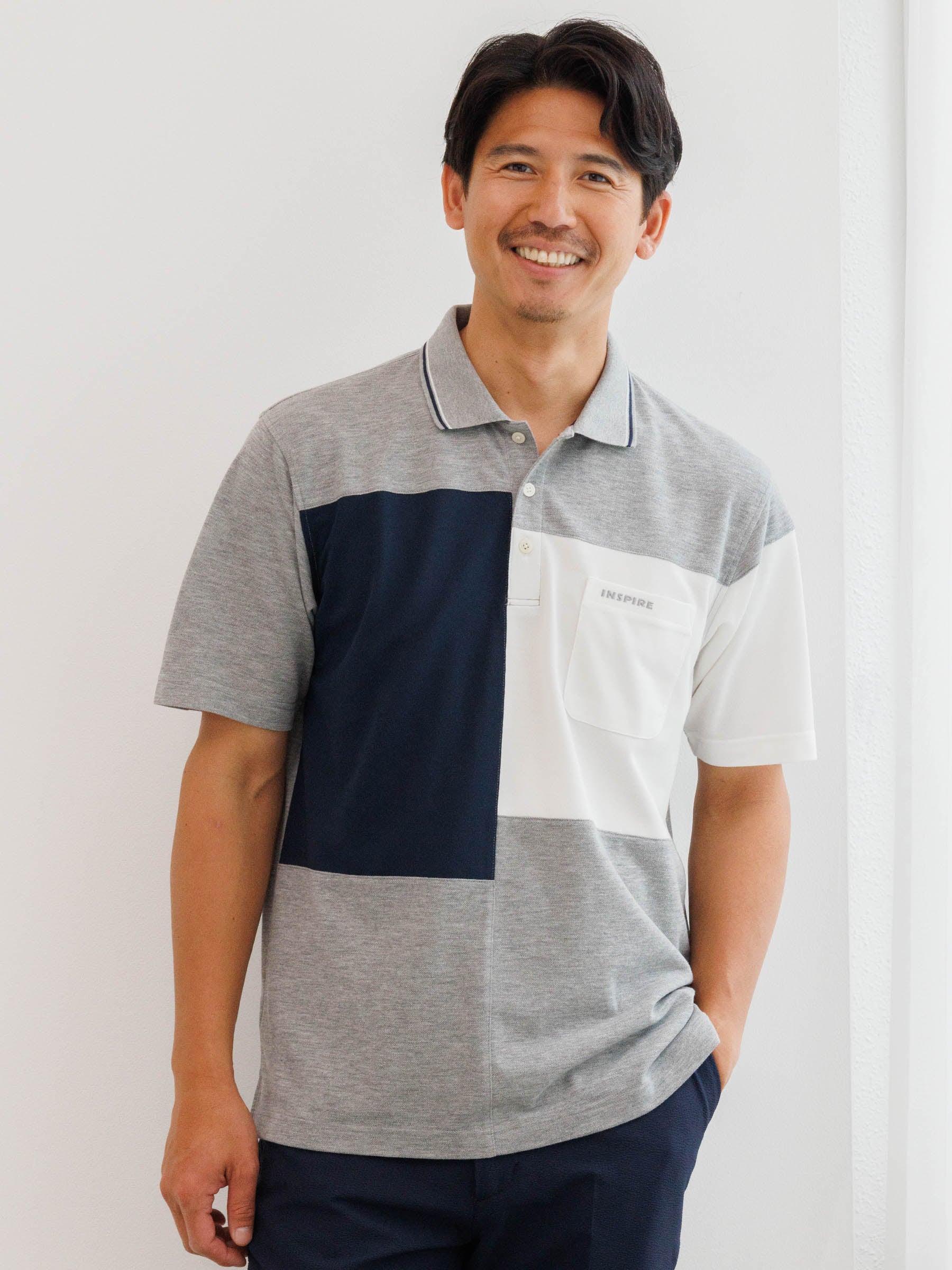 切り替え半袖ポロシャツ | INSPIRE ONLINE SHOP