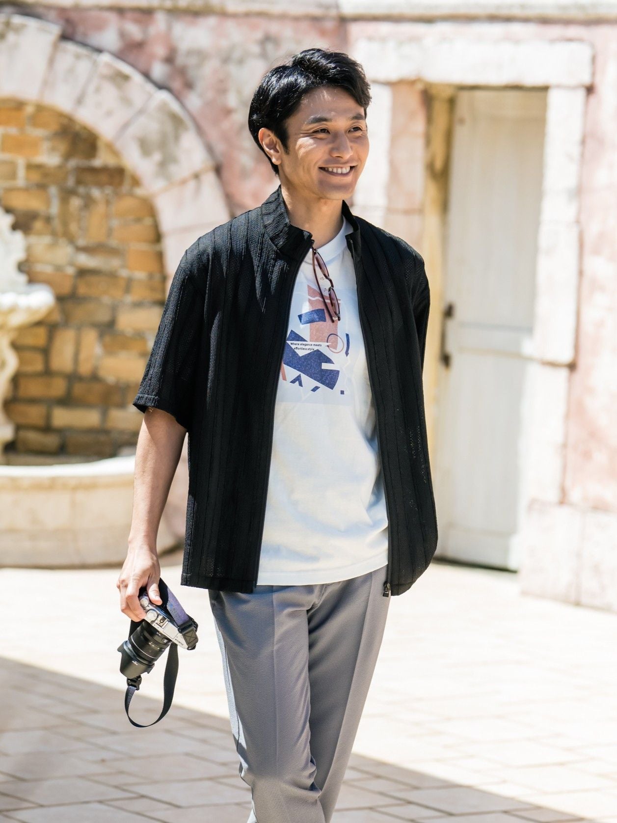 ジップアップ半袖ブルゾン | INSPIRE ONLINE SHOP